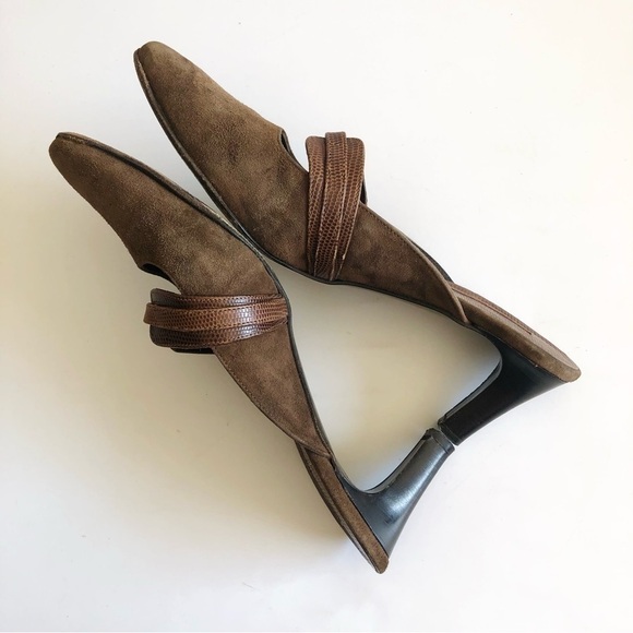 Via Spiga Suede Mary Jane Mules - Picture 8 of 15